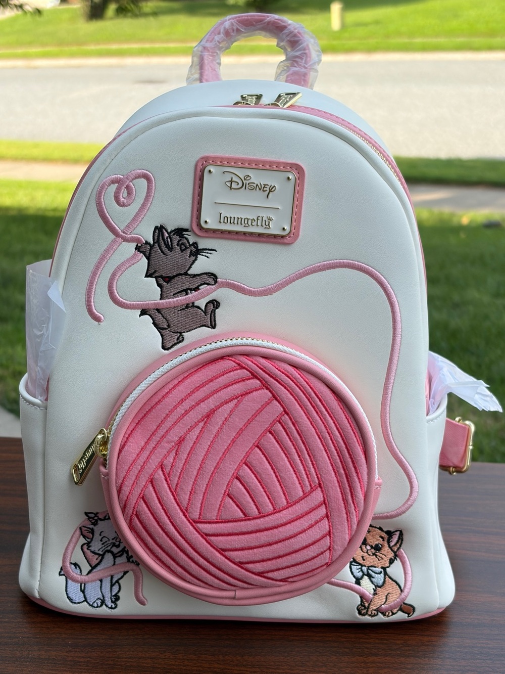 Loungefly Disney Aristocats Kittens & Yarn Mini Backpack BoxLunch Exclusive NWT